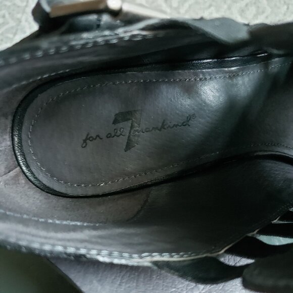 7 for All Mankind Women's Chandra Bootie 9 M/Black - Picture 9 of 11